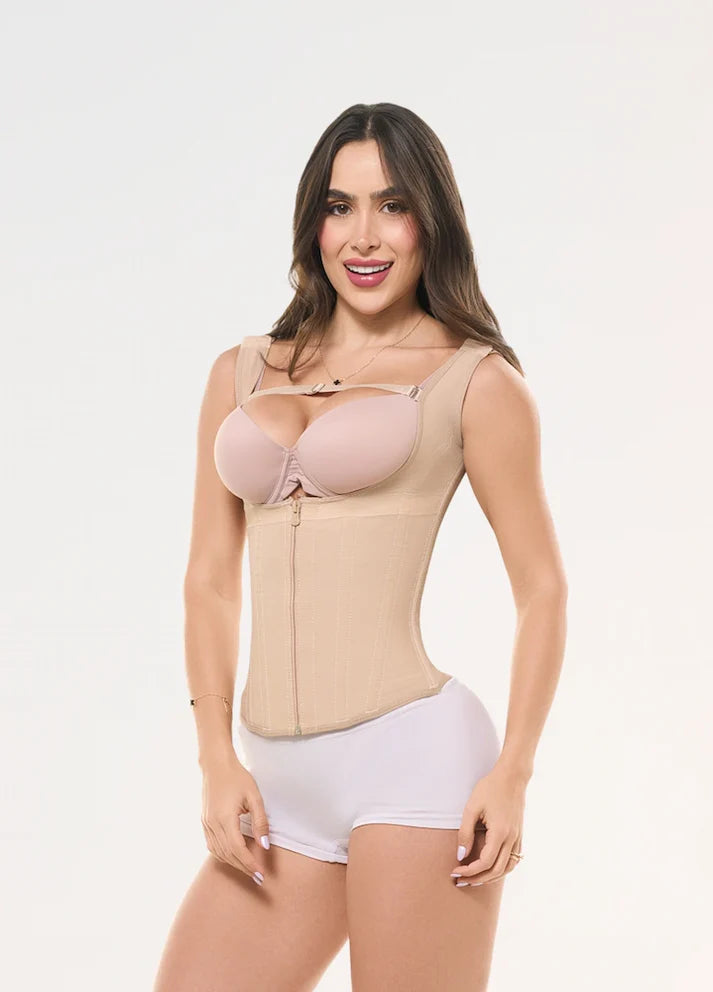 Chaleco Faja Salome 314 | Manga Sisa | Control de Abdomen y Espalda